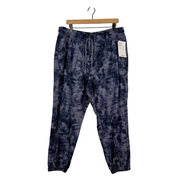 NEW Athleta Farallon Jogger Plus Size 18 Violet Tie Dye Drawstring Athleisure - Picture 3 of 10